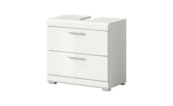 Waschbeckenunterschrank SCHLOONSEE, Breite 60cm, 2 Schubkästen, mit Siphonausschnitt, MDF-Front in verschiedenen Farben erhältlich, Badmöbel, Badschrank, Kommode, Bad Schloonsee