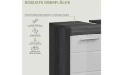 Waschbeckenunterschrank SCHLOONSEE, Breite 60cm, 2 Tür, 2 Fächer, mit Siphonausschnitt, MDF-Front in verschiedenen Farben erhältlich, Badmöbel, Badschrank, Kommode, Bad Schloonsee