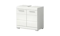 Waschbeckenunterschrank SCHLOONSEE, Breite 60cm, 2 Tür, 2 Fächer, mit Siphonausschnitt, MDF-Front in verschiedenen Farben erhältlich, Badmöbel, Badschrank, Kommode, Bad Schloonsee