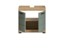 Waschbeckenunterschrank SCHLOONSEE, Breite 60cm, 2 Tür, 2 Fächer, mit Siphonausschnitt, MDF-Front in verschiedenen Farben erhältlich, Badmöbel, Badschrank, Kommode, Bad Schloonsee